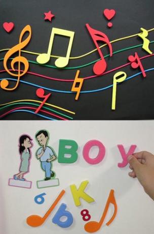 Preschool Children Aided Magnetic Educational Article-musical Notes